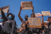 pic: Brian Shuve co-organizes a strike for Black lives